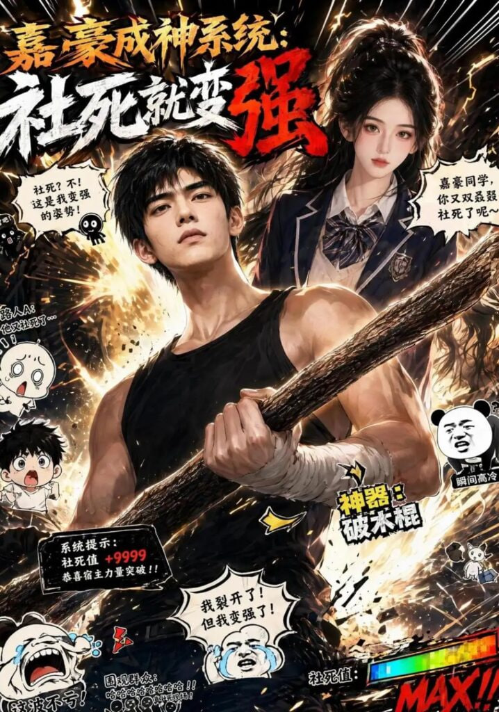 嘉豪成神系统：社死就变强