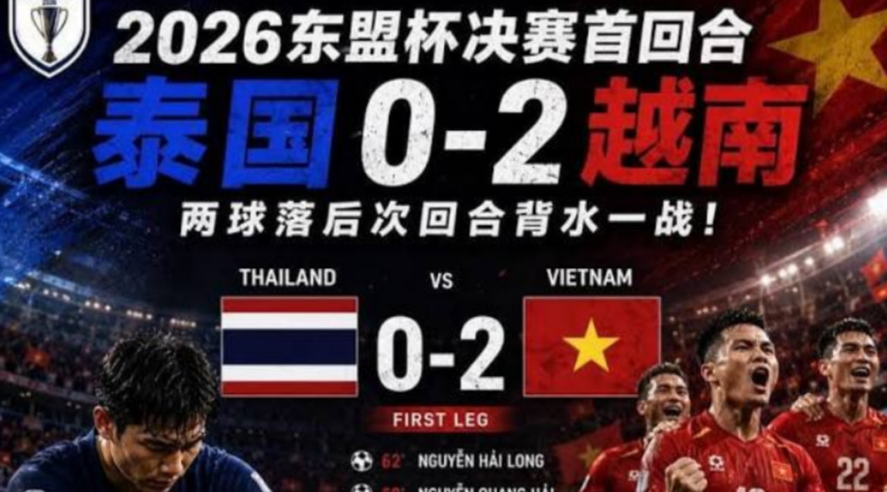 2026东盟杯第一级别B组第2轮全场回放：泰国vs越南